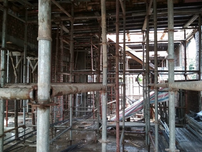 Công trình trong giai đoạn thi công xây thô